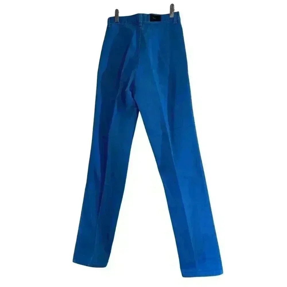 Vintage Jewells Classic Bottoms Turquoise Jeans Size 7 Style 9104 Bare Back